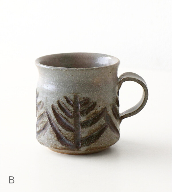 枝彫マグ  2タイプ(6)