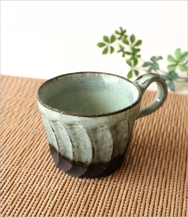 Yuragi-彫 マグ 灰釉(1)