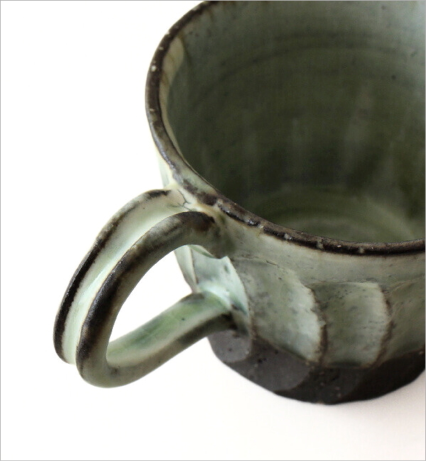 Yuragi-彫 マグ 灰釉(4)