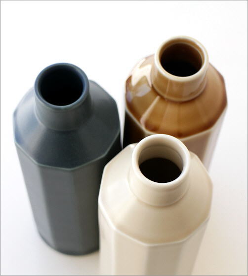 色釉面取り花瓶 3カラー(3)