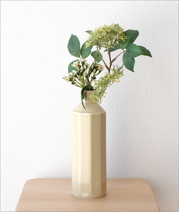色釉面取り花瓶 3カラー(4)