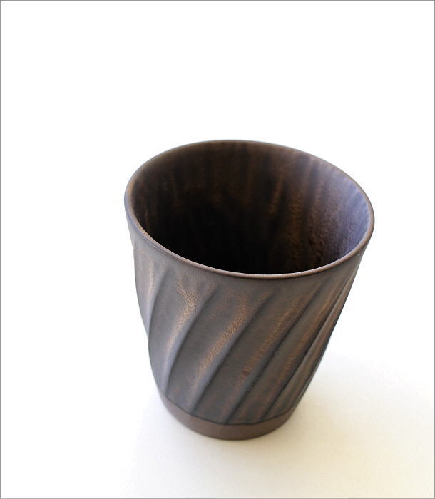 ねじり縞 金彩釉 ビッグフリーカップ(1)
