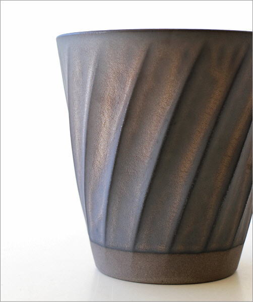 ねじり縞 金彩釉 ビッグフリーカップ(2)