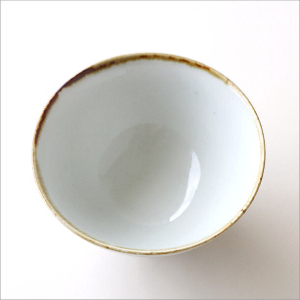 飯碗 流れ水玉(3)