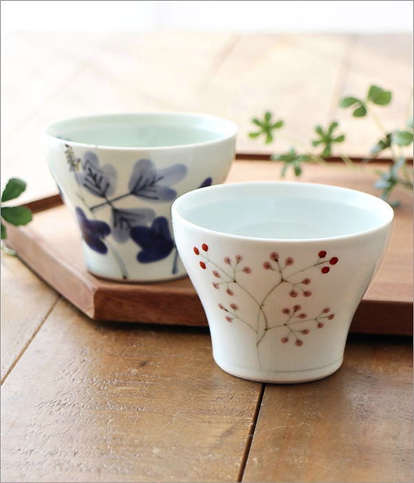 絵付け煎茶椀 2タイプ(1)