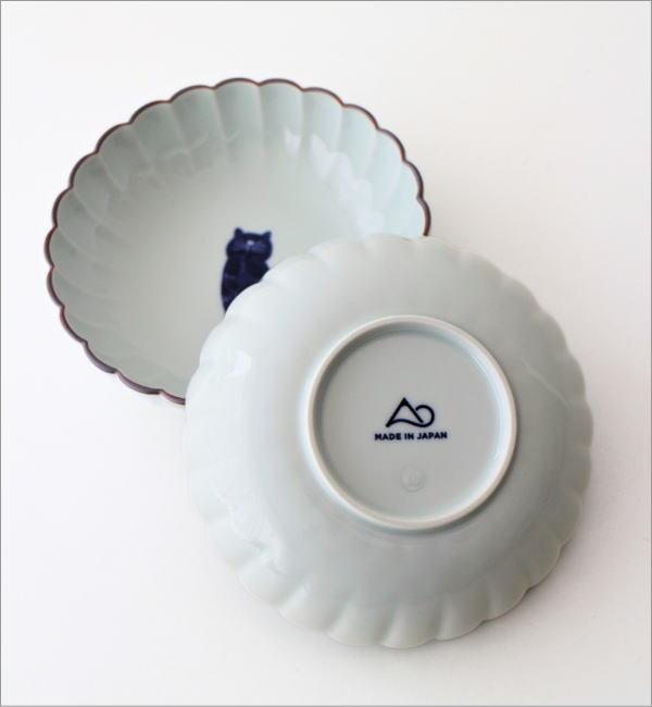 ねこ菊割丸小鉢 4タイプ(2)