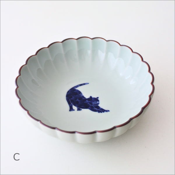 ねこ菊割丸小鉢 4タイプ(5)