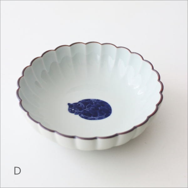 ねこ菊割丸小鉢 4タイプ(6)