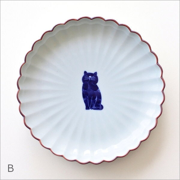 ねこ菊割5寸皿 4タイプ(5)