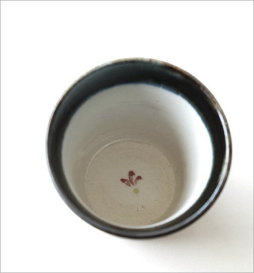 安南呉須巻湯のみ(3)