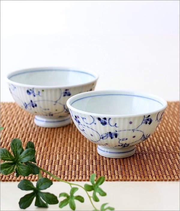 ブルーアラベスク 夫婦茶碗(1)