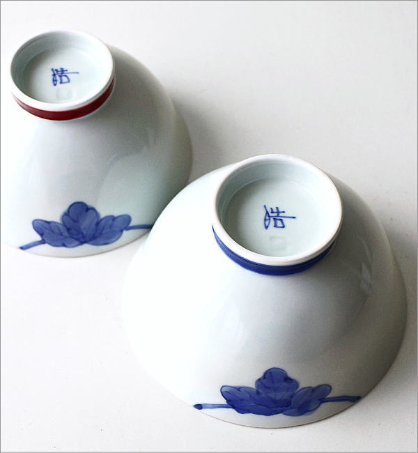 染付ブドウ 大小ご飯茶碗 セット(3)