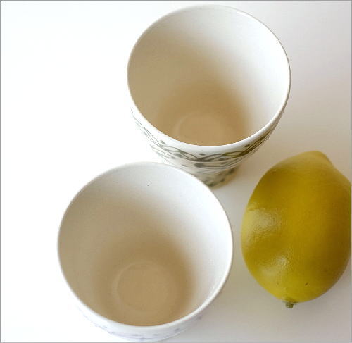 一珍レリーフ湯のみ茶碗 2カラー(2)