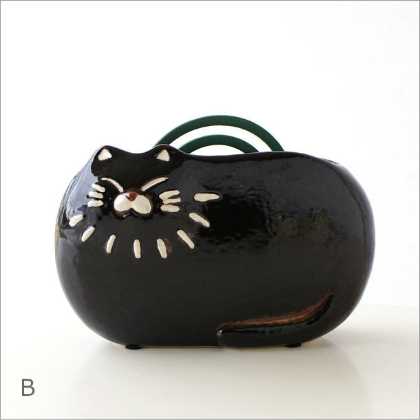 陶器の蚊遣り 縦型ネコ3タイプ(5)