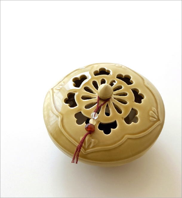 陶器の蚊遣り イエローアジア(1)