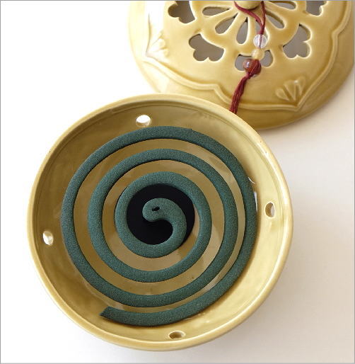 陶器の蚊遣り イエローアジア(2)