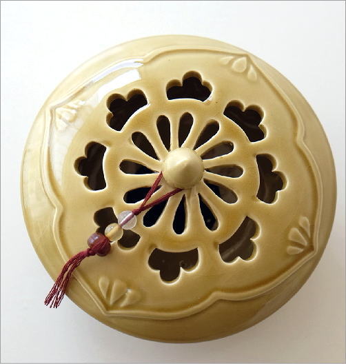 陶器の蚊遣り イエローアジア(4)
