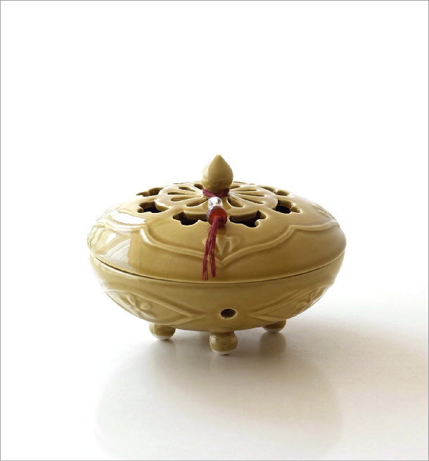 陶器の蚊遣り イエローアジア(5)
