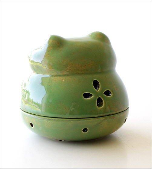 陶器の蚊遣 かえる(3)