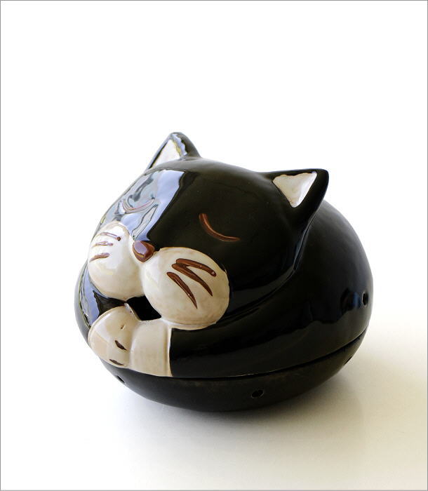 陶器の蚊遣 おひるねキャット(5)