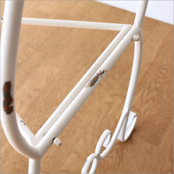 ガーデンテーブル 作業台 アンティーク 白 ホワイト 花台 ハイスタンド