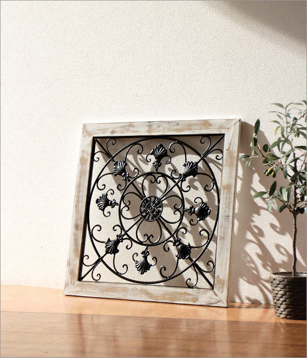アイアンのウォールデコ フレームC(1)