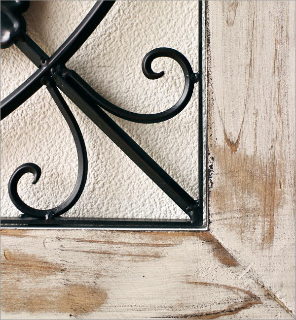 アイアンのウォールデコ フレームC(5)