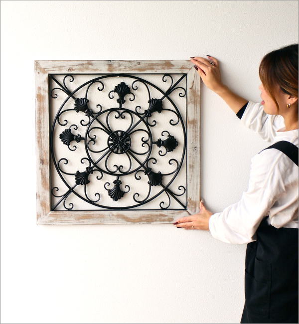 アイアンのウォールデコ フレームC(7)