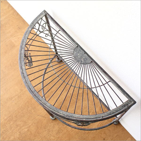 シャビーアイアンのフラワースタンド ハーフサークル2サイズセット(2)