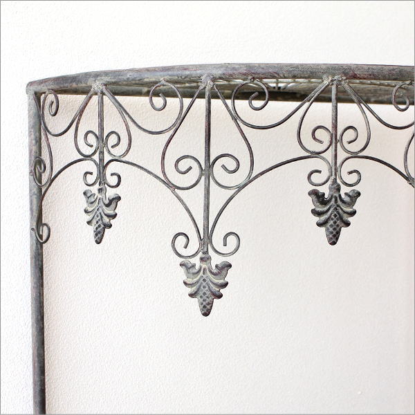 シャビーアイアンのフラワースタンド ハーフサークル2サイズセット(4)