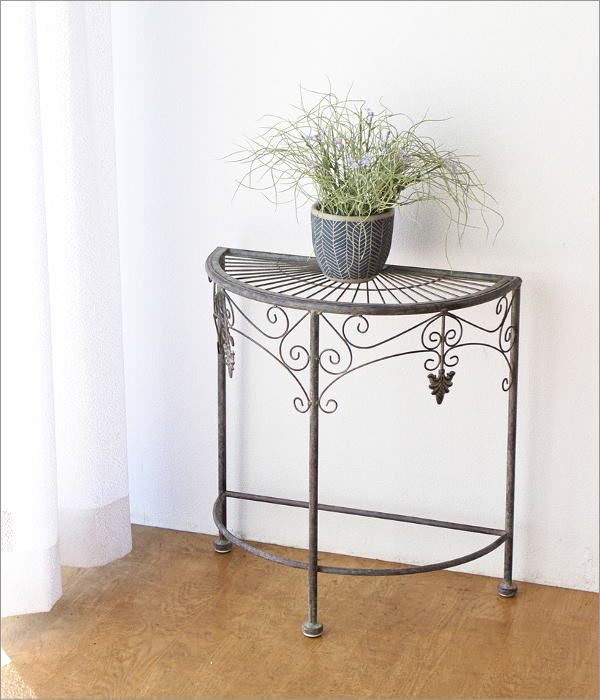 シャビーアイアンのフラワースタンド ハーフサークル2サイズセット(7)