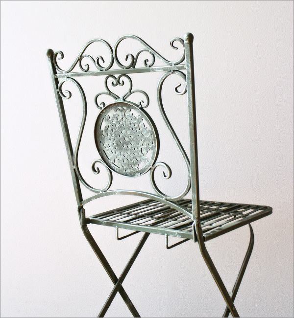 レトロアイアンのレトロアイアンのガーデンチェア(5)