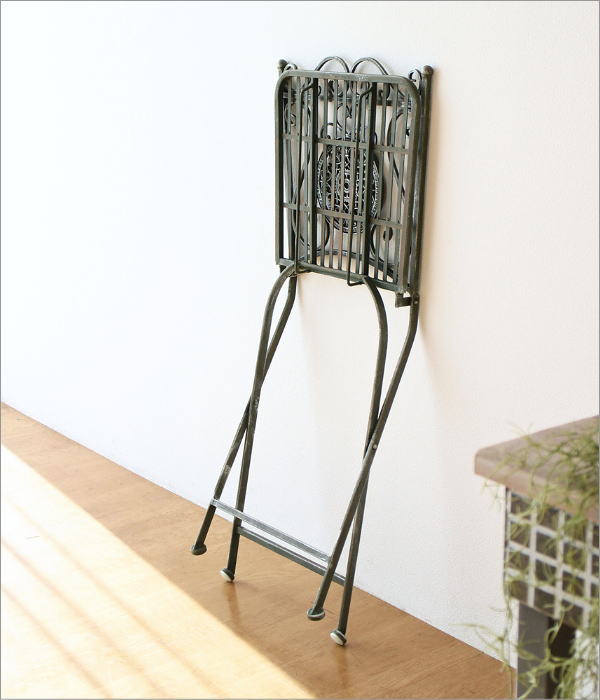 レトロアイアンのガーデンチェア(6)