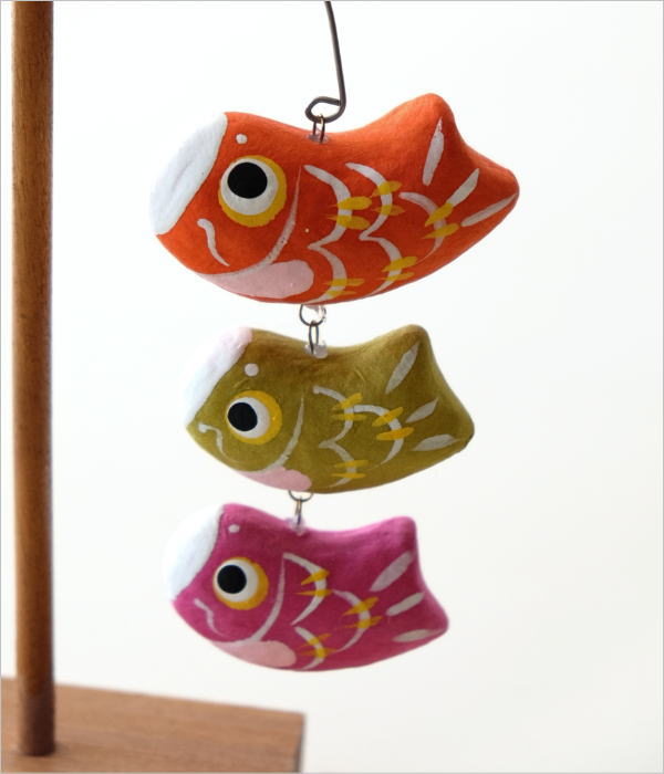 親子鯉のぼり はりこやじろべえ(3)