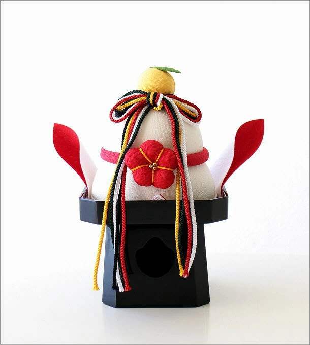 鏡餅 おしゃれ 飾り 置物 オブジェ ちりめん細工 お正月 迎春