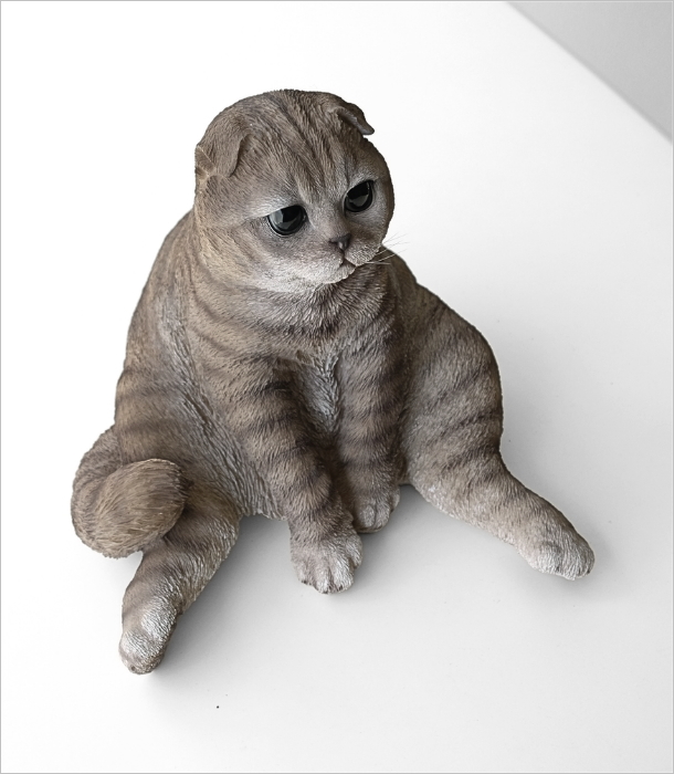 まったりなスコティッシュフォールドの置物(3)