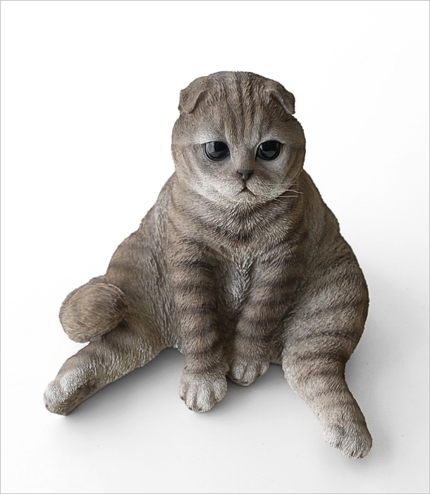 まったりなスコティッシュフォールドの置物(9)