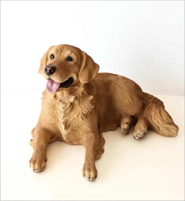 ゴールデンレトリバーのオブジェ リラックス(11)
