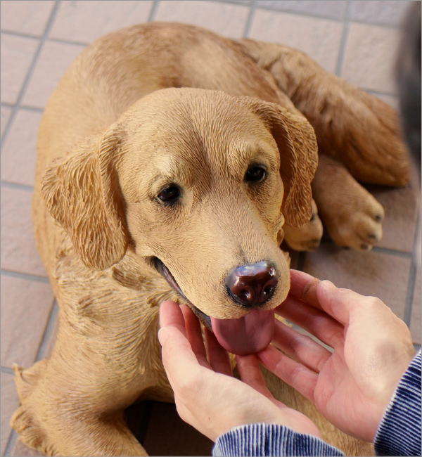 ゴールデンレトリバーのオブジェ リラックス(2)