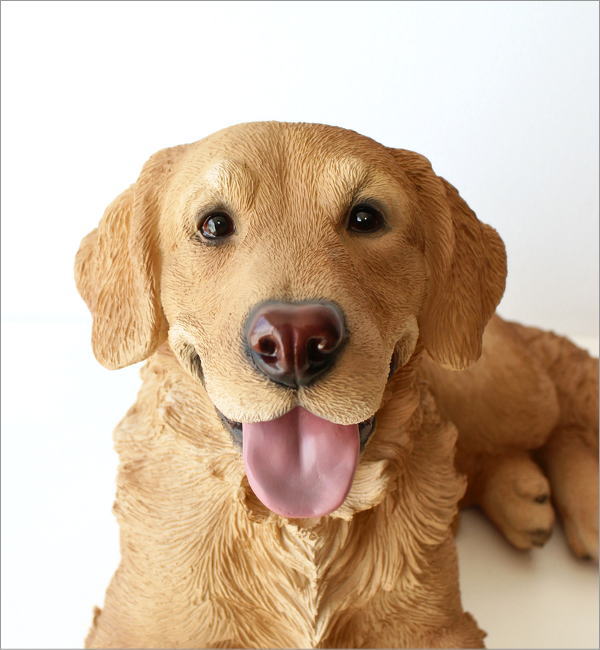 ゴールデンレトリバーのオブジェ リラックス(6)