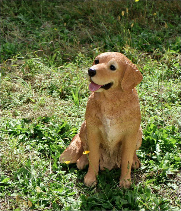 犬 置物 屋外 玄関 リアル 大型 大きい オブジェ ドッグオーナメント