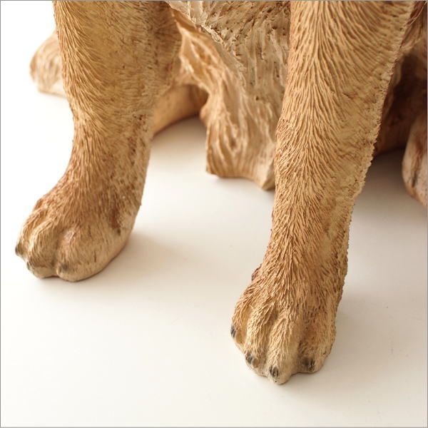 ゴールデンレトリバーのオブジェ お座り(8)