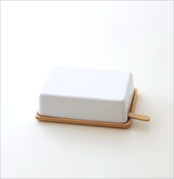 陶器のバターケースナイフ付き B(3)