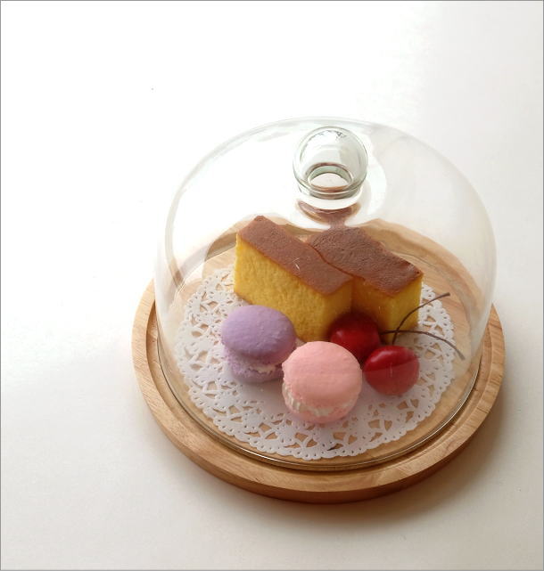 ガラスとウッドのフードケース S(1)