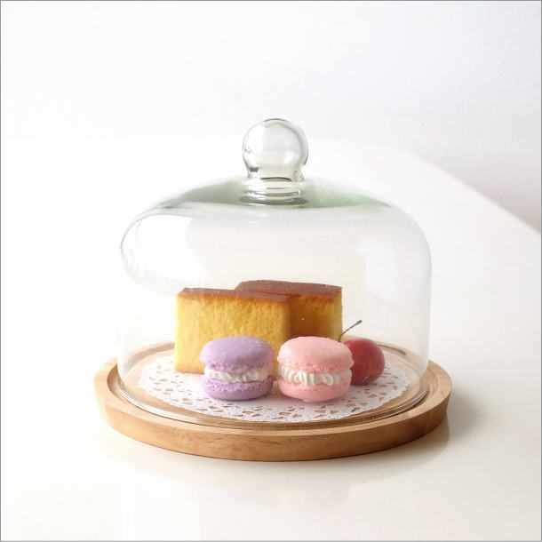 ガラスとウッドのフードケース S(5)