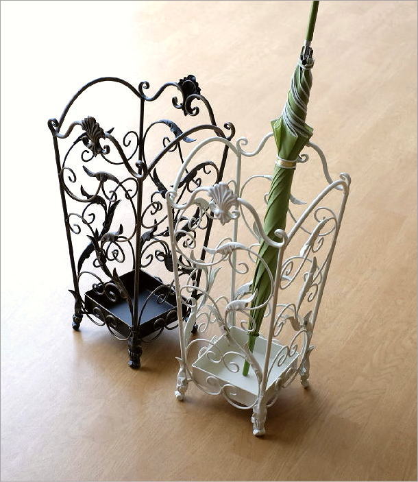 アイアンの傘立て アラベスク2カラー(1)