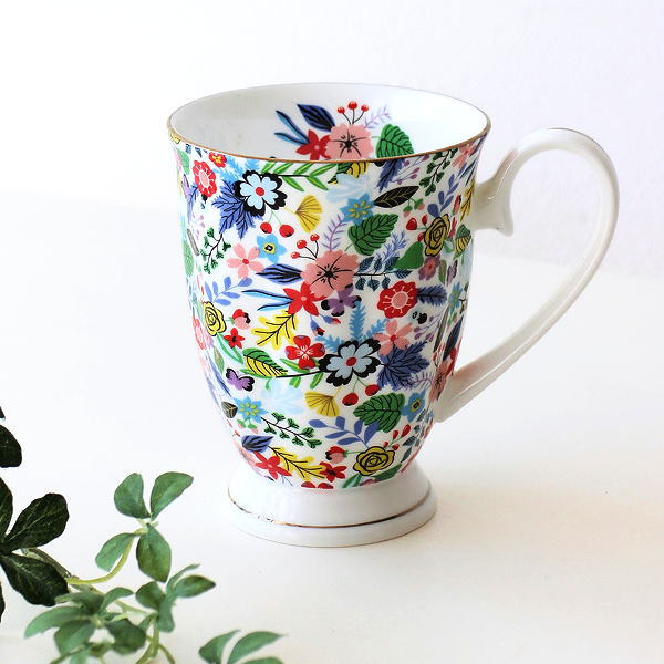 フラワーマグカップ