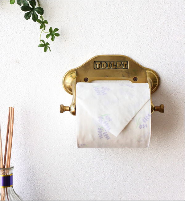 レトロな真鍮のペーパーホルダー B(7)