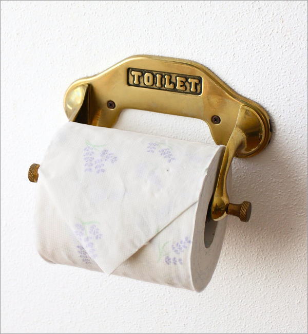 レトロな真鍮のペーパーホルダー B(8)