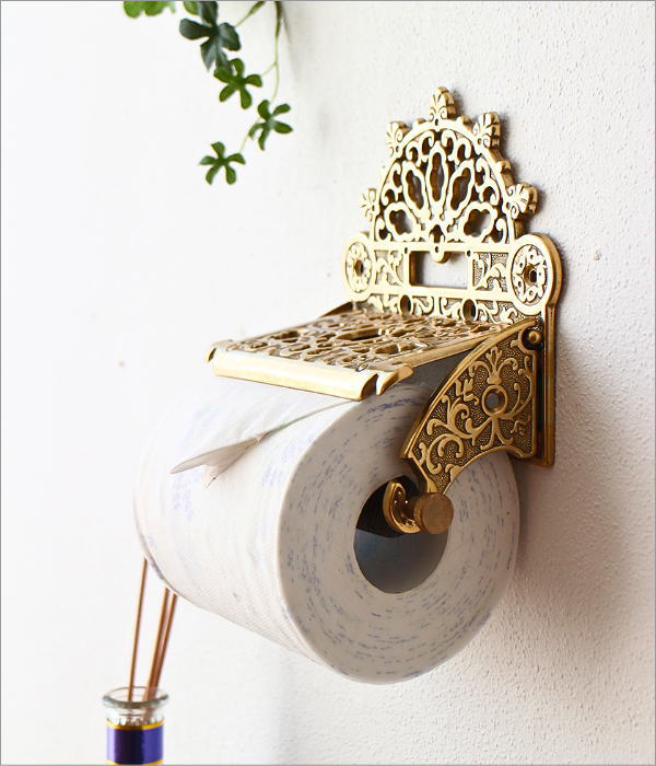 レトロな真鍮のペーパーホルダー A(2)